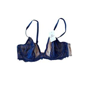 BTemptd Bra Womens 36B Blue Lace No Padding Underwire